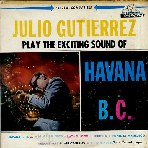 GUTIERREZ, JULIO play the exciting sound of havana b.c. S-127