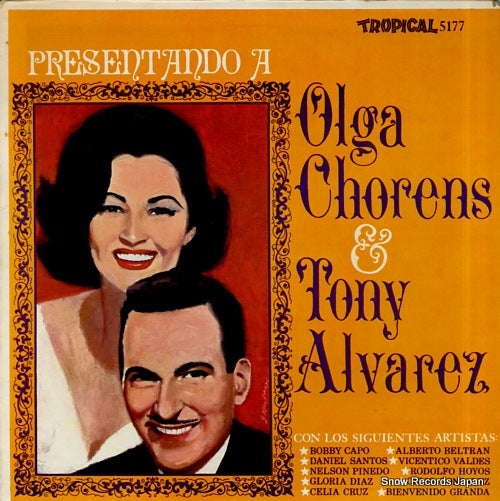 CHORENS, OLGA, AND TONY ALVAREZ presentando con otras estrellas TRLP-5177