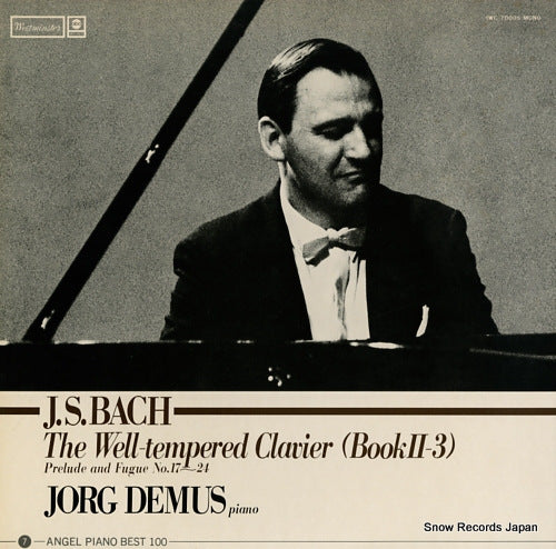 DEMUS, JORG bach; the well-tempered clavier (book2-3) IWC-70005