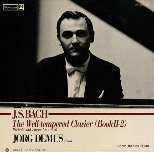 DEMUS, JORG bach; the well-tempered clavier (book2-2) IWC-70004