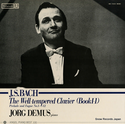 DEMUS, JORG bach; the well-tempered clavier (book1-1) IWC-70001