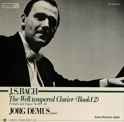 DEMUS, JORG bach; the well-tempered clavier (book1-2) IWC-70002