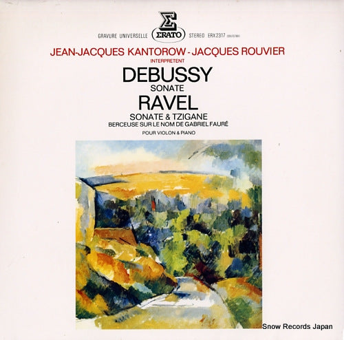 KANTOROW, JEAN-JACQUES debussy; sonate ERX2317