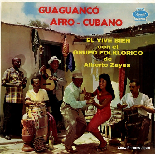 GRUPO FOLKLORICO DE ALBERTO ZAYAS guaguanco afro-cubano LP-2055
