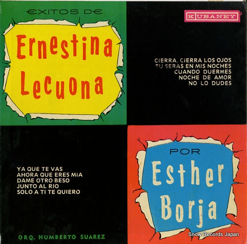BORJA, ESTHER esther borja interpreta canciones inolvidables de ernestina lecuona MT-110
