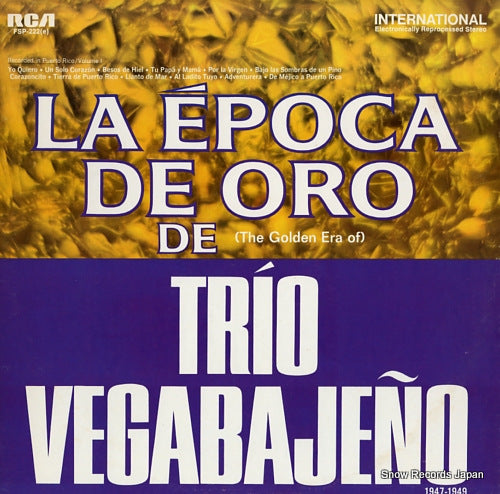 TRIO VEGABAJENO la epoca de oro de (the golden era of) FSP-222
