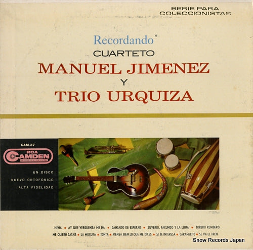 JIMENEZ, MANUEL los exitos del cuarteto manuel jimenez y trio urquiza CAM-37