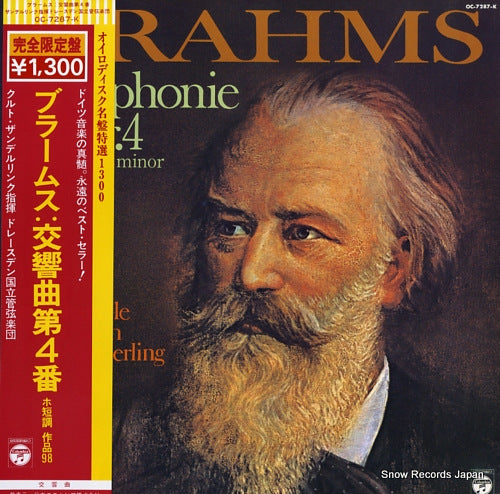 SANDERLING, KURT brahms; symphonie nr.4 e-moll op.98 OC-7287-K