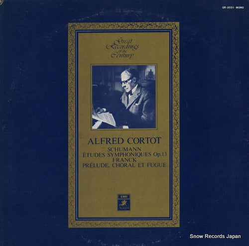 CORTOT, ALFRED schumann; etudes symphoniques, op.13 GR-2031