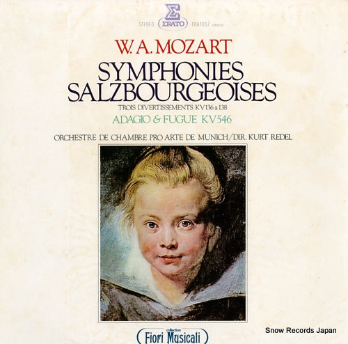 REDEL, KURT mozart; symphonies salzbourgeoises ERA-1057