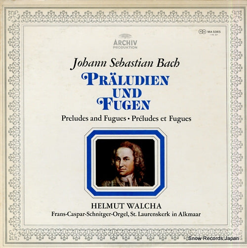 WALCHA, HELMUT bach; praludien und fugen MA5065
