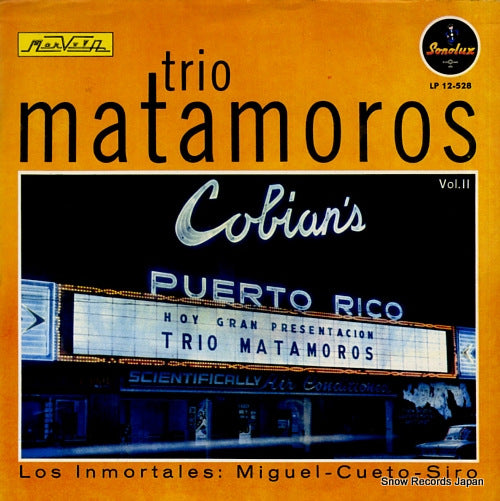 TRIO MATAMOROS los inmortales: miguel - cueto - siro vol.2 LP12-528