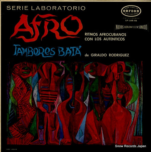 RODRIGUEZ, GIRALDO afro ritmos afrocubanos con los autenticos LP-LAB-08