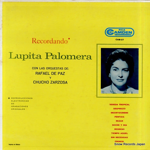PALOMERA, LUPITA recordando CAM-27