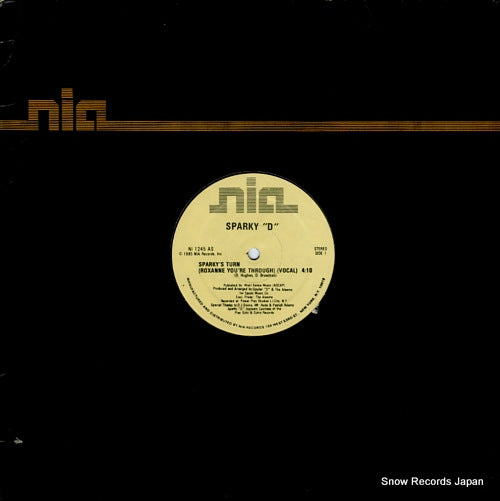 SPARKY D sparky's turn (roxanne you're through) NI1245