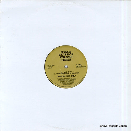 V/A dance classics volume three CL-5823