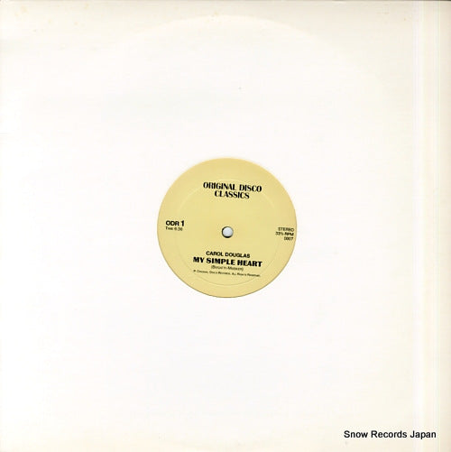 DOUGLAS, CAROL my simple heart ODR1