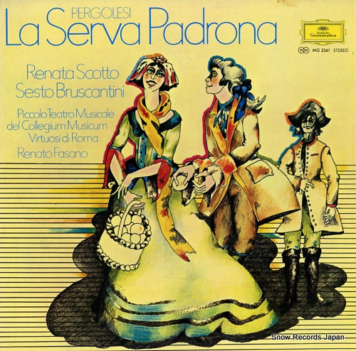 FASANO, RENATO pergolesi; la serva padrona MG2341