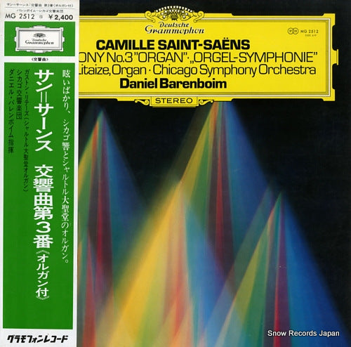BARENBOIM, DANIEL saint-saens; symphony no.3 in c minor, op.78 MG2512