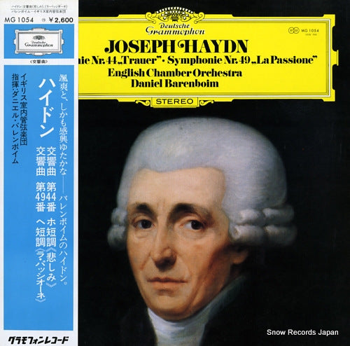 BARENBOIM, DANIEL haydn; symphonie nr.44 "trauer" & nr.49 "passione" MG1054