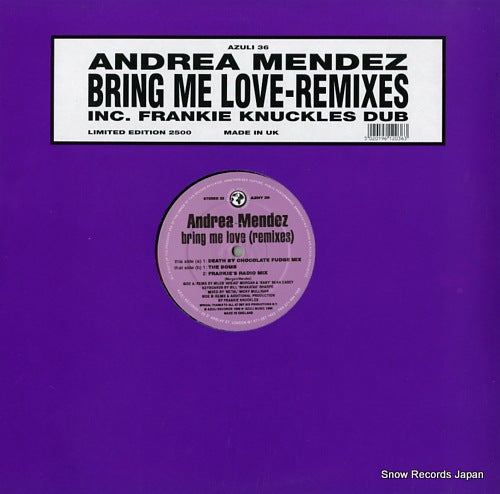 MENDEZ, ANDREA bring me love (remixes) AZNY36