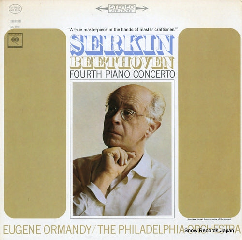 ORMANDY, EUGENE beethoven; fourth piano concerto MS6745