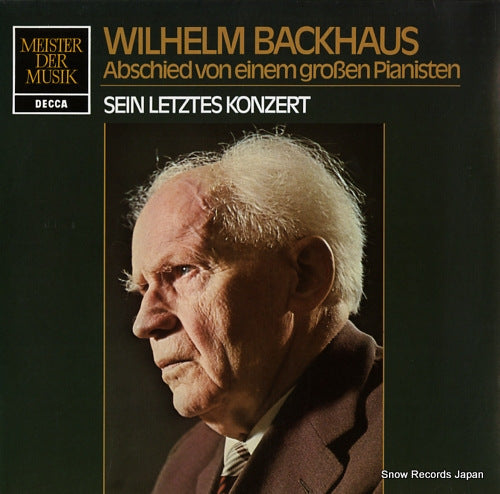 BACKHAUS, WILHELM abschied von einem groben pianisten 6.41505