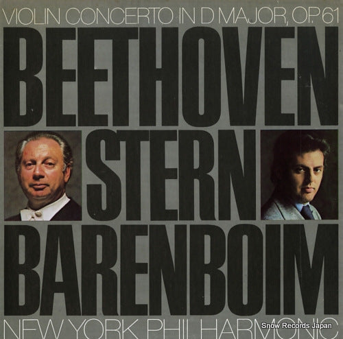 STERN, ISAAC beethoven; violin concerto in d major op.61 M33587