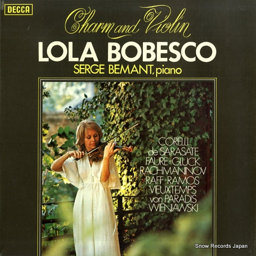 BOBESCO, LOLA, AND SERGE BEMANT charm and violin 153.009