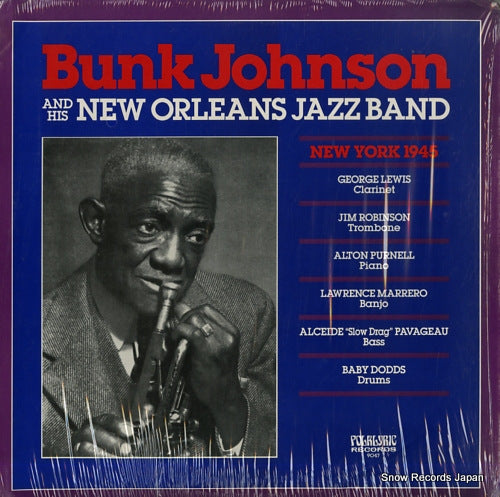 JOHNSON, BUNK, AND HIS NEW ORLEANS JAZZ BAND new york 1945 FOLKLYRIC9047