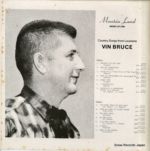 BRUCE, VIN country songs from louisiana LP-7504