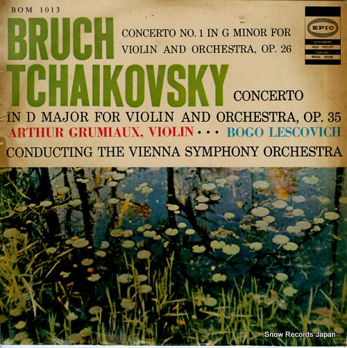 GRUMIAUX, ARTHUR bruch / tchaikovsky; violin concerto BOM1013