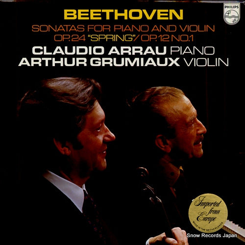 GRUMIAUX, ARTHUR beethoven; sonatas for piano and violin op.24 "spring" 9500055