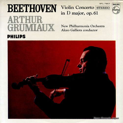 GRUMIAUX, ARTHUR beethoven; violin concerto in d major, op.61 SFL-7967
