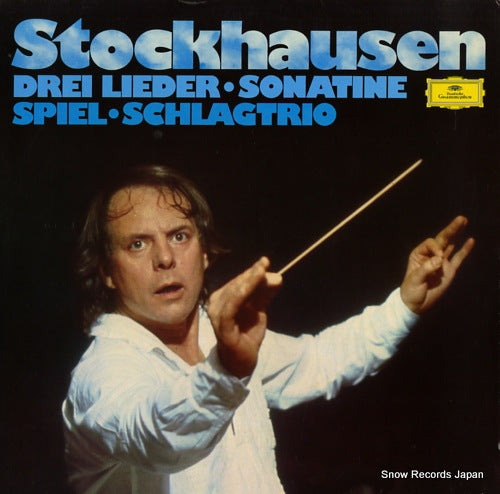 STOCKHAUSEN, KARLHEINZ drei lieder/sonatine/spiel/schlagtrio 2530827