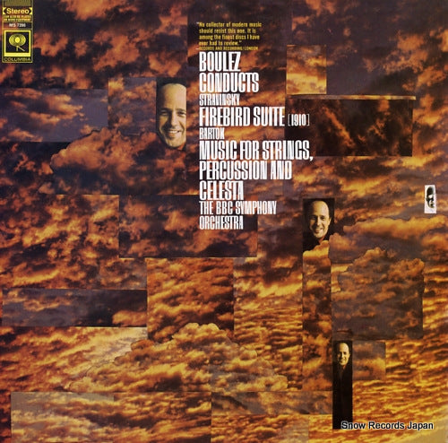BOULEZ, PIERRE firebird suite music for strings, percussion and celesta MS7206