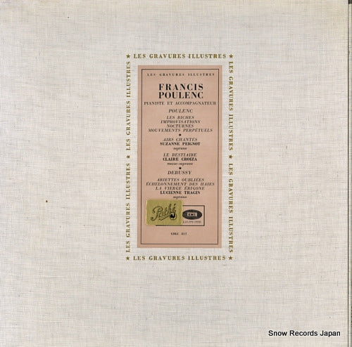 POULENC, FRANCIS francis poulenc pianiste et accompagnateur COLC317