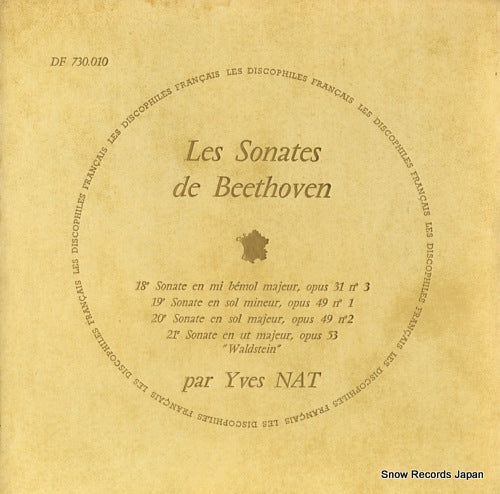 NAT, YVES beethoven; les sonates de beethoven no.18/no.19/no.20/no.21 DF730.010