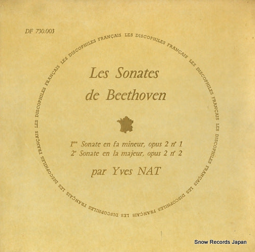 NAT, YVES beethoven; les sonates de beethoven no.1/no.2 DF730.003