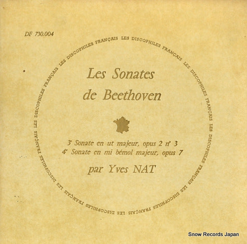 NAT, YVES beethoven; les sonates de beethoven no.3/no.4 DF730.004