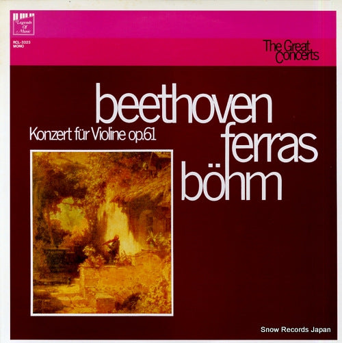 FERRAS, CHRISTIAN beethoven; violinkonzert d-dur, op.61 RCL-3323