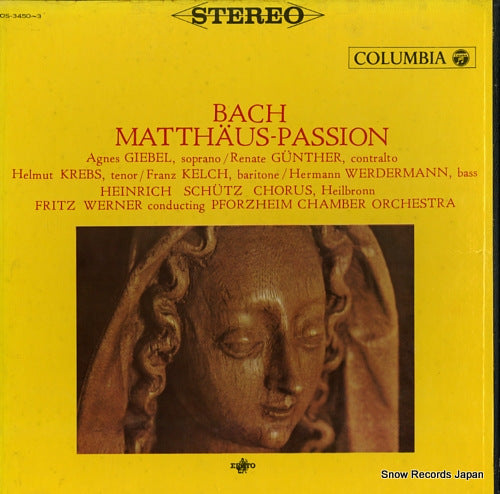 WERNER, FRITZ bach; matthaus-passion OS-3450-3