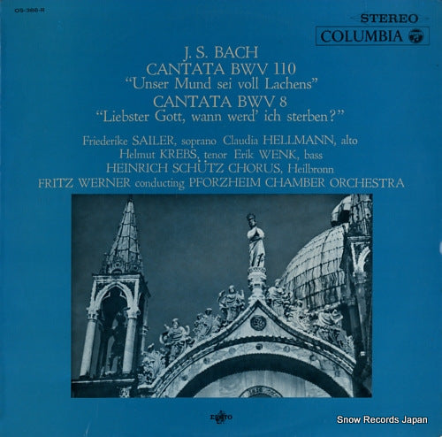 WERNER, FRITZ bach; cantata bwv110/cantata bwv8 OS-386-R
