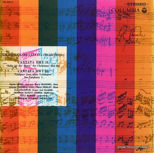 WERNER, FRITZ bach; grand cantata collections-1 OS-566-R