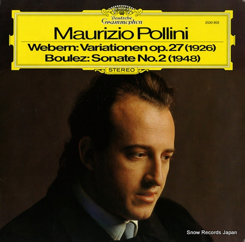 POLLINI, MAURIZIO webern; variationen fur klavier op.27(1926) 2530803