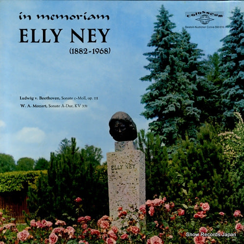 NEY, ELLY beethoven; sonate c-moll, op.111 SM616