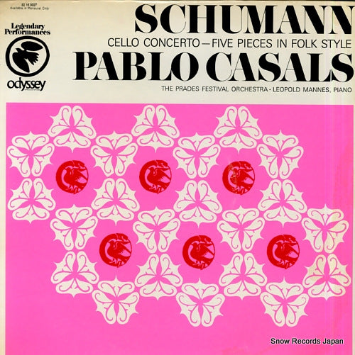 CASALS, PABLO schumann; cello concerto / five pieces in folk style 32160027