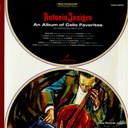 JANIGRO, ANTONIO an album of cello favorites VCS.10018