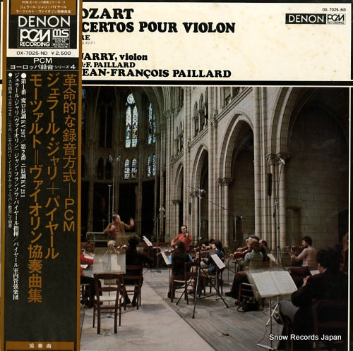 PAILLARD, JEAN-FRANCOIS mozart; concerto no.1 & no.2 OX-7025-ND