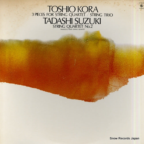IWAMOTO, MARI, STRING QUARTET toshio kora; 3 pieces for string quartet / string trio GT-9335